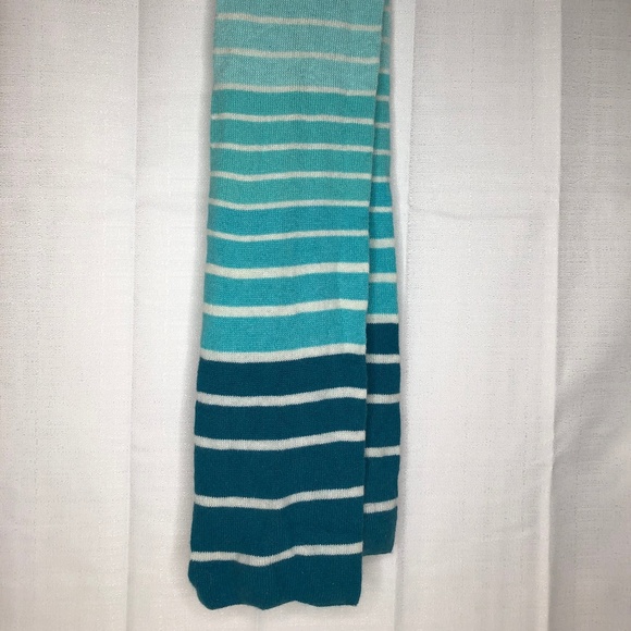 Merona Striped Teal Green Scarf - Picture 1 of 6